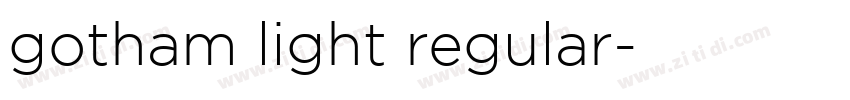 gotham light regular字体转换